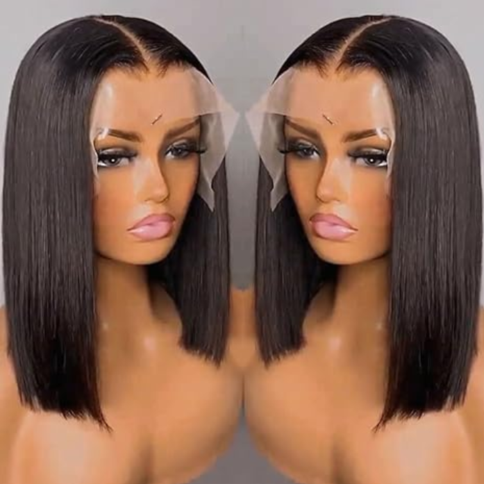 13x4 Lace Front Bob Wig, Straight Texture, Natural Color, Density - view 2