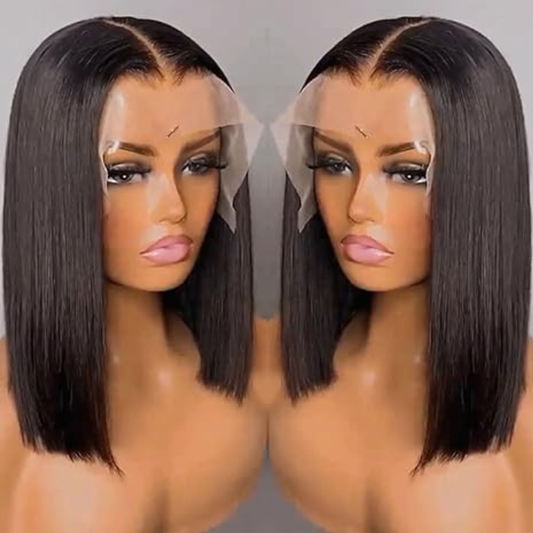 13x4 Lace Front Bob Wig, Straight Texture, Natural Color, Density - view 2