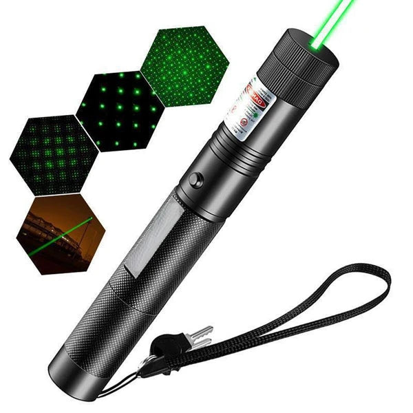 2in1 Starker Grüner Laserpointer Reichweite Präsentation Wiederaufladbar - view 4