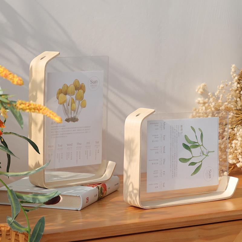 Acrylic Wooden Photo Frame Herbarium Display Frame Calendar DIY Frame Photo Frames For Wedding Party Picture Frame