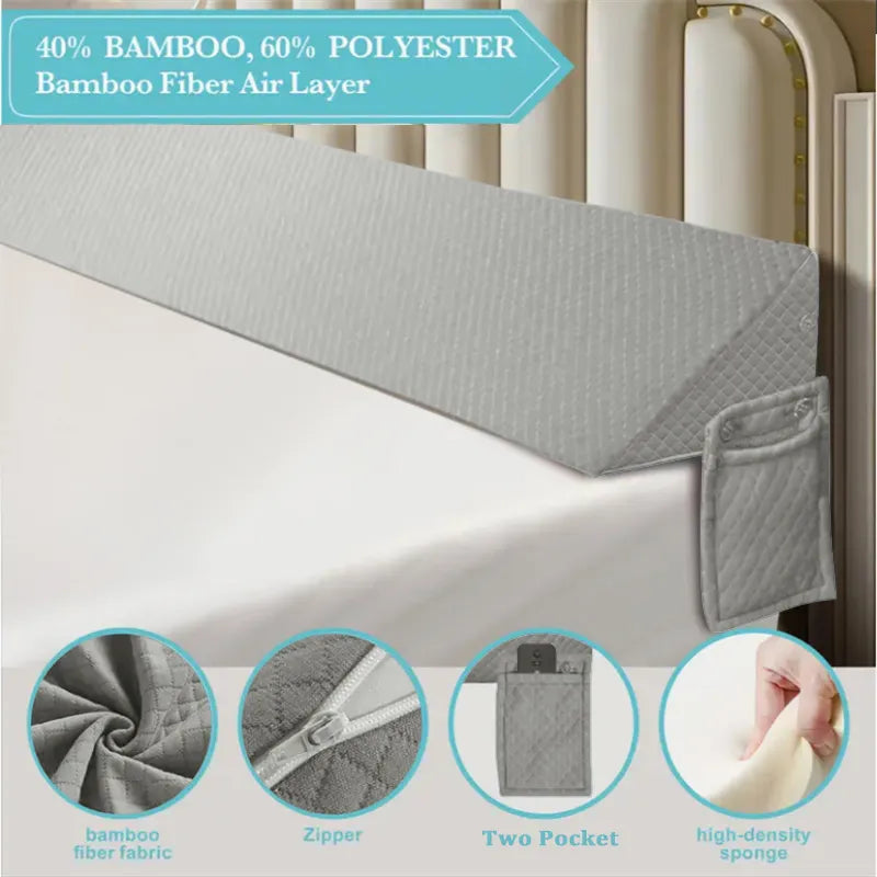 Air Layer Fabric Gap Pillow Diamond-shaped Pocket137x24.5x15cm - view 8