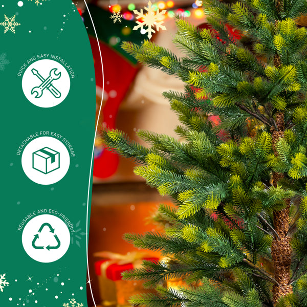 2 Pack 4 FT Dual Tone Artificial Christmas Tree With Pot Stand, Potted Xmas Pine Tree With 119 Branch Tips For Holiday - view 6