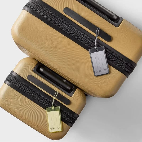 Jelly Luggage Tag - Lime Green/Gray: Solid TPU Travel Accessories