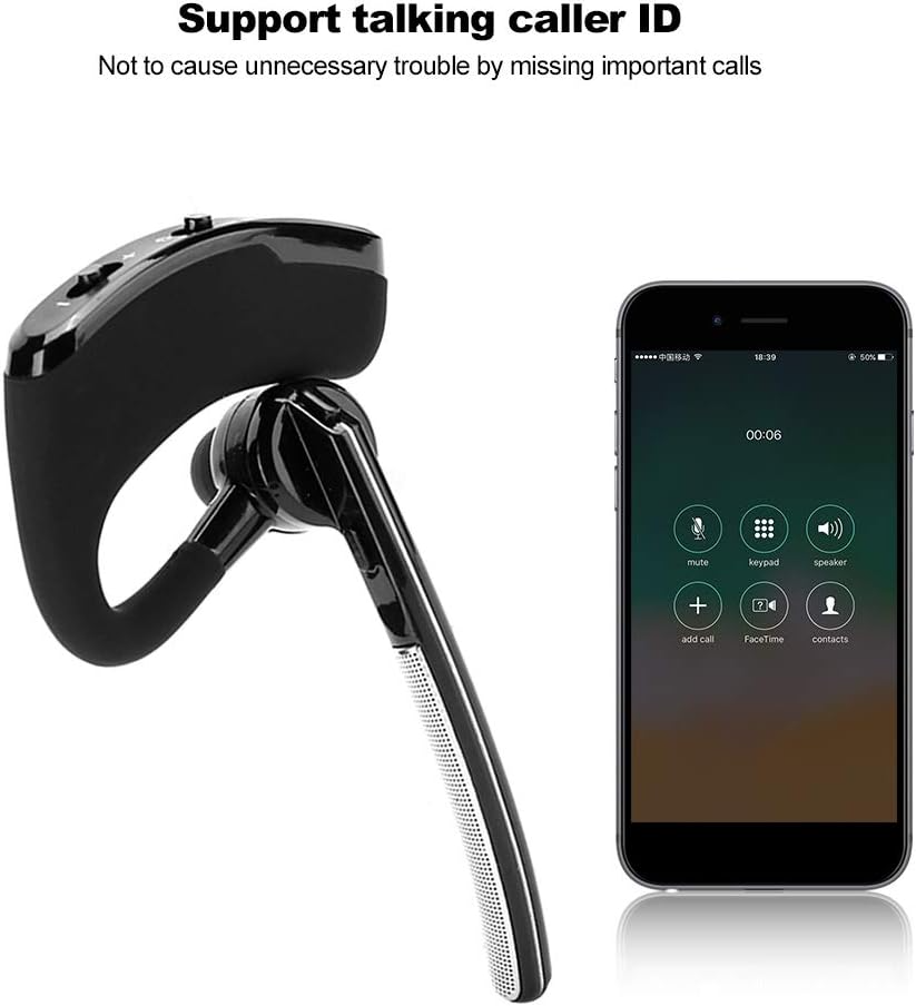 Audífono Bluetooth con cancelación de ruido