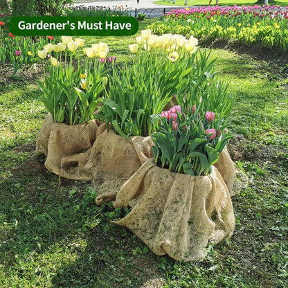 3.3ft*15ft Natural And Eco-friendly, Jute Cloth Roll, Garden Plant Cover, Soil-moisturizing And Weed-control Cloth - view 5