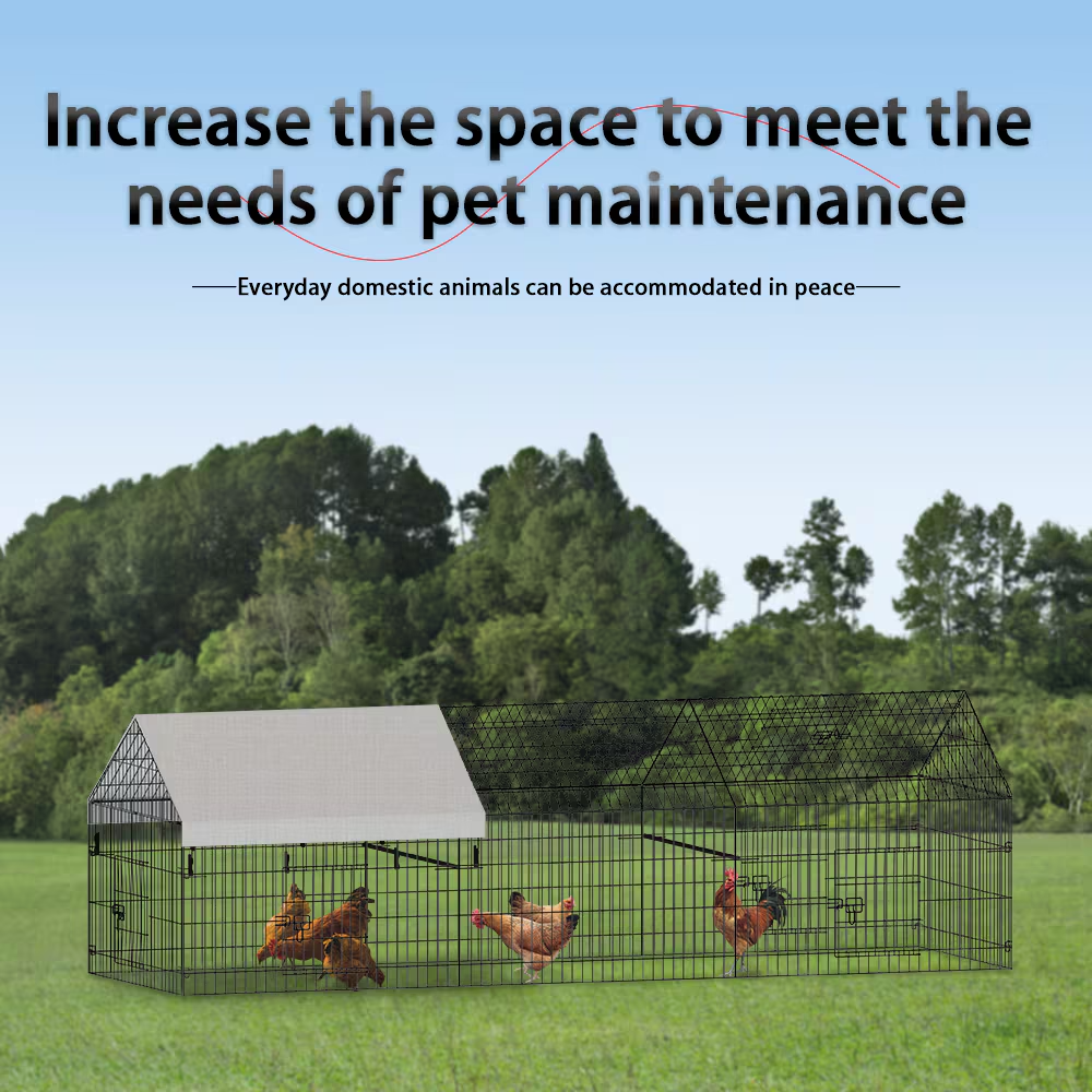 Poultry Farming Outdoor Metal Chicken Coop - view 7