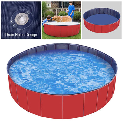 Foldable Pet Swimming Pool PVC Kiddie Baby Dog Swim Pool Bathing Tub Playmat Kids Pools - view 6