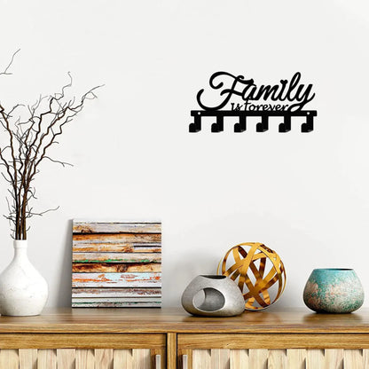 Modern Wall Mounted Key Holder with Shelf Entryway Organizer for Home Decor and Storage - view 3