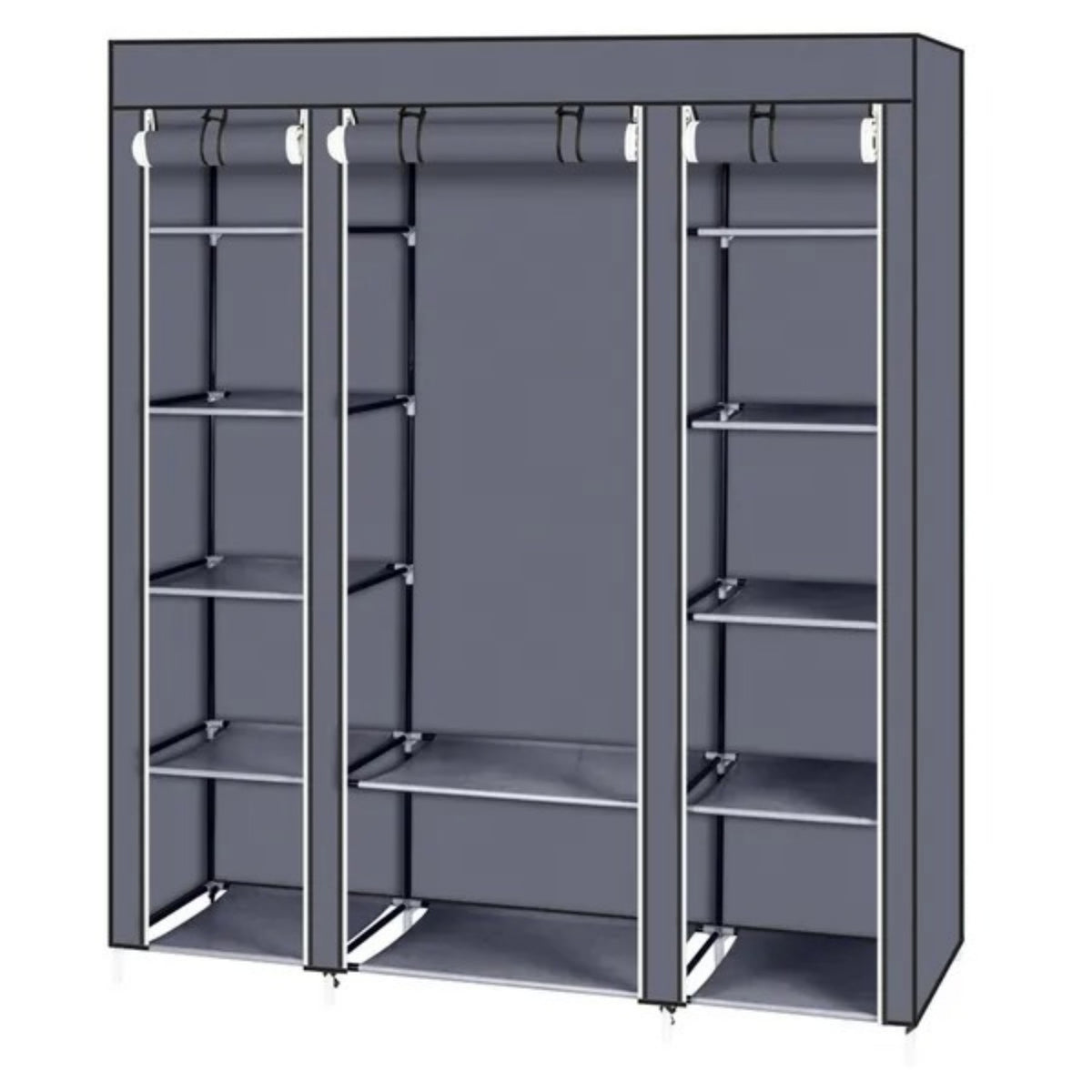69 Portable Clothes Closet Wardrobe Storage Organizer With Non - view 3