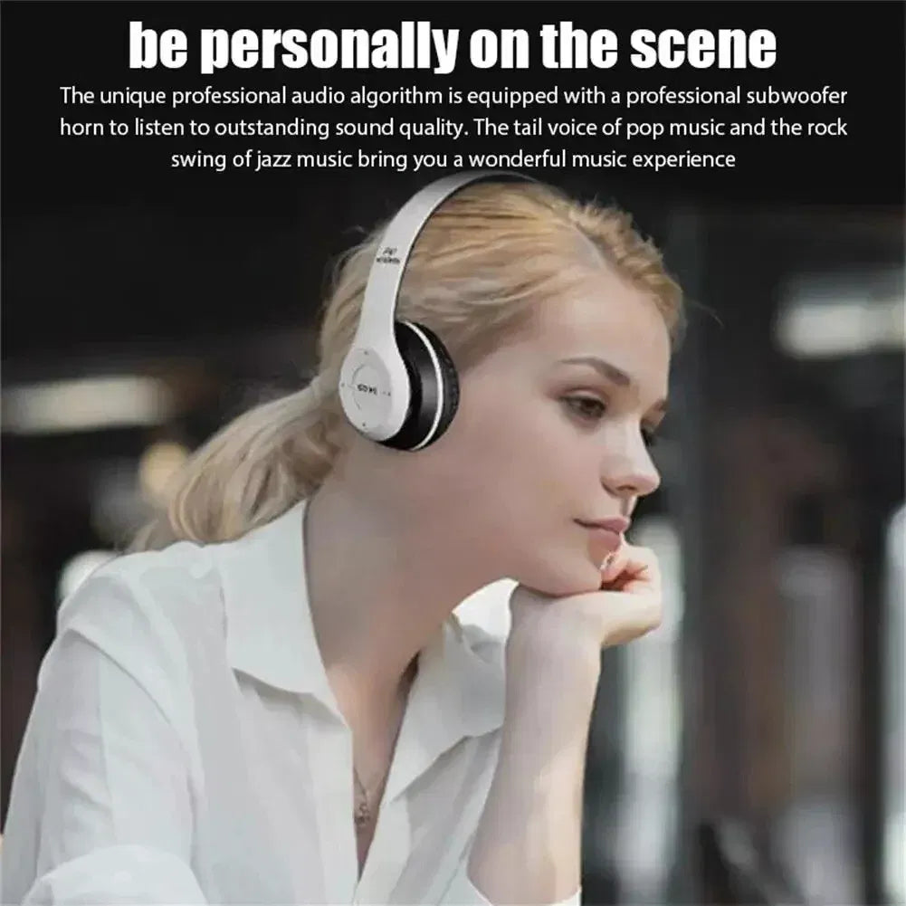 Wireless Bluetooth 5.0 Headphones Headset Over-Ear FM Radio MIC Foldable TF Card - view 6