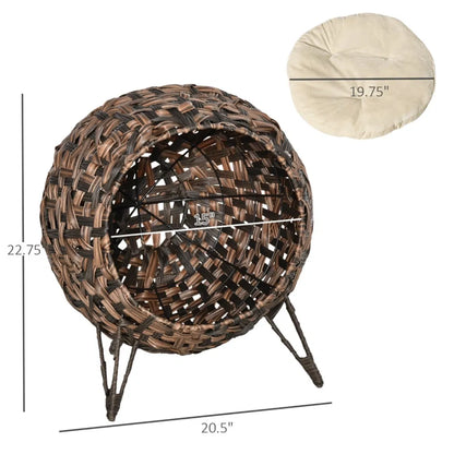 Cat Bed/Cat House -Brown - view 4