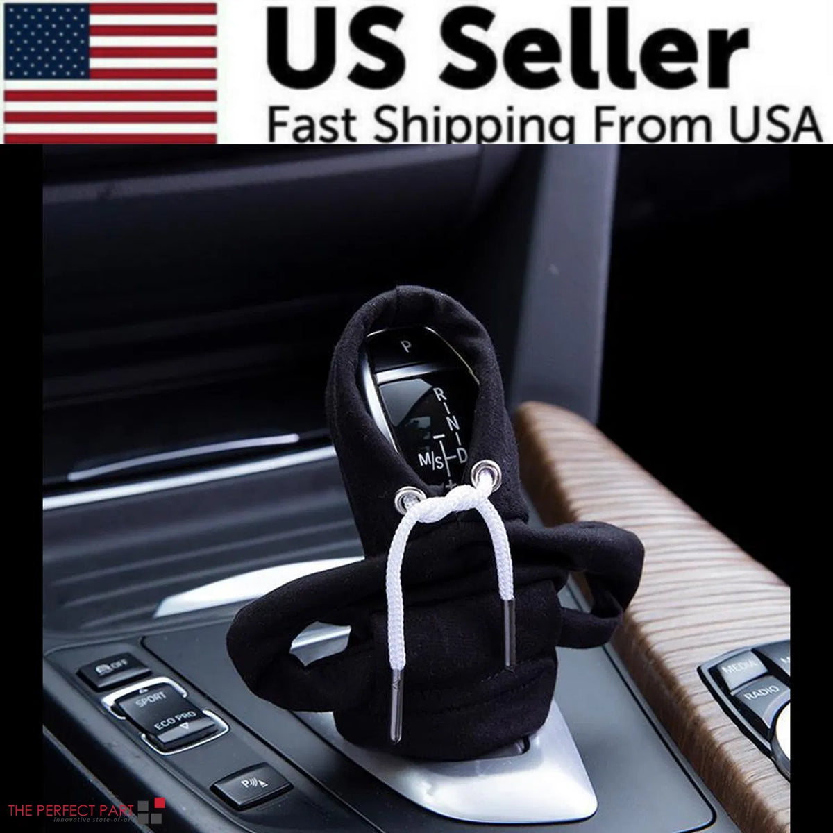 Car Gear Shift Cover Mini Hoodie Gear Shift Cover for Car Shifter Interior Trim - view 6