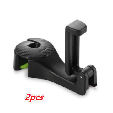 Car Headrest Hook with Phone Holder Seat Back Hanger for Bag Handbag Purse Grocery Cloth - view 8