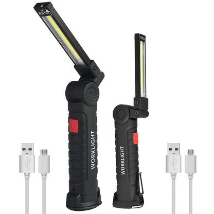 Rechargeable LED COB Work Light Mechanic Flashlight Lamp Magnetic Base Bright - view 9