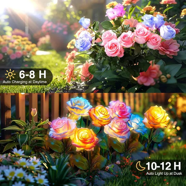 Solar Lights Outdoor Waterproof For Garden Decor, 4 Pack Solar Garden Lights For Outside - view 6