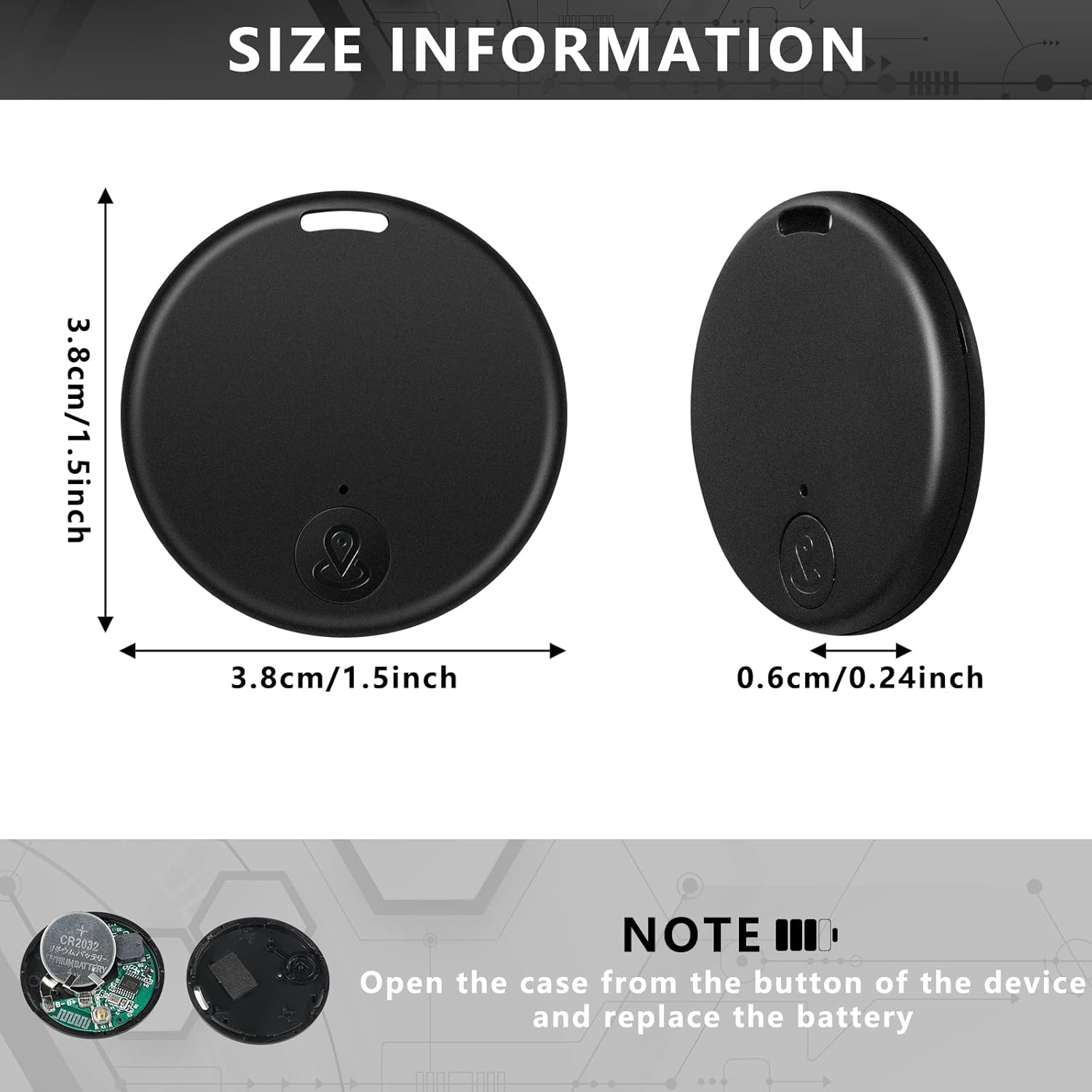 Rastreador Bluetooth GPS — llaves, mascotas y más