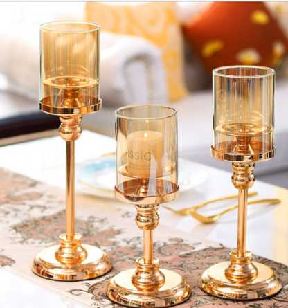 European-style Metal Candle Holders Creative Wax Holders Nordic Western Restaurant Table - view 2