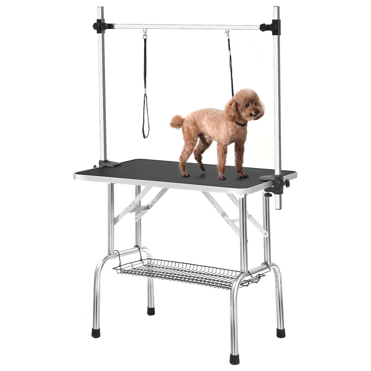 36" Professional Dog Pet Grooming Table Adjustable Heavy Duty Portable w/Arm & Noose & Mesh Tray - view 6