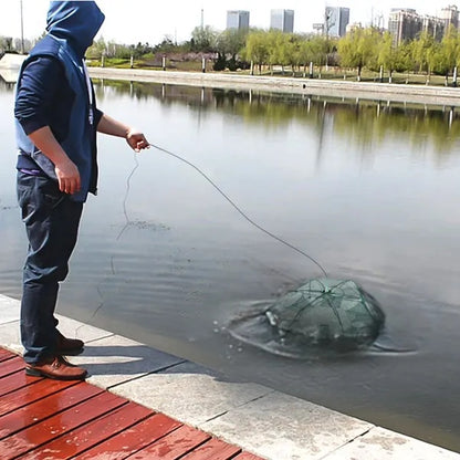 Fishing Trap Net Portable Folding Fish Bait Trap Shrimp No Crab Bait Net - view 6
