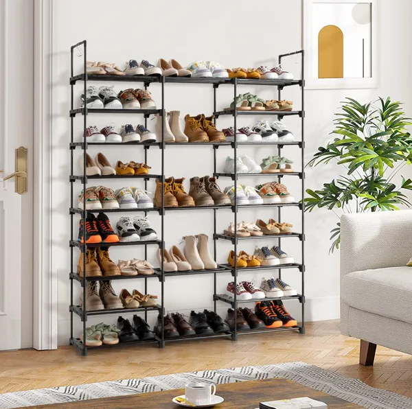 9 Tiers Shoe Rack Storage Organizer Shoe Shelf Organizer For Entryway Holds 50-55 Pairs Shoe - view 5