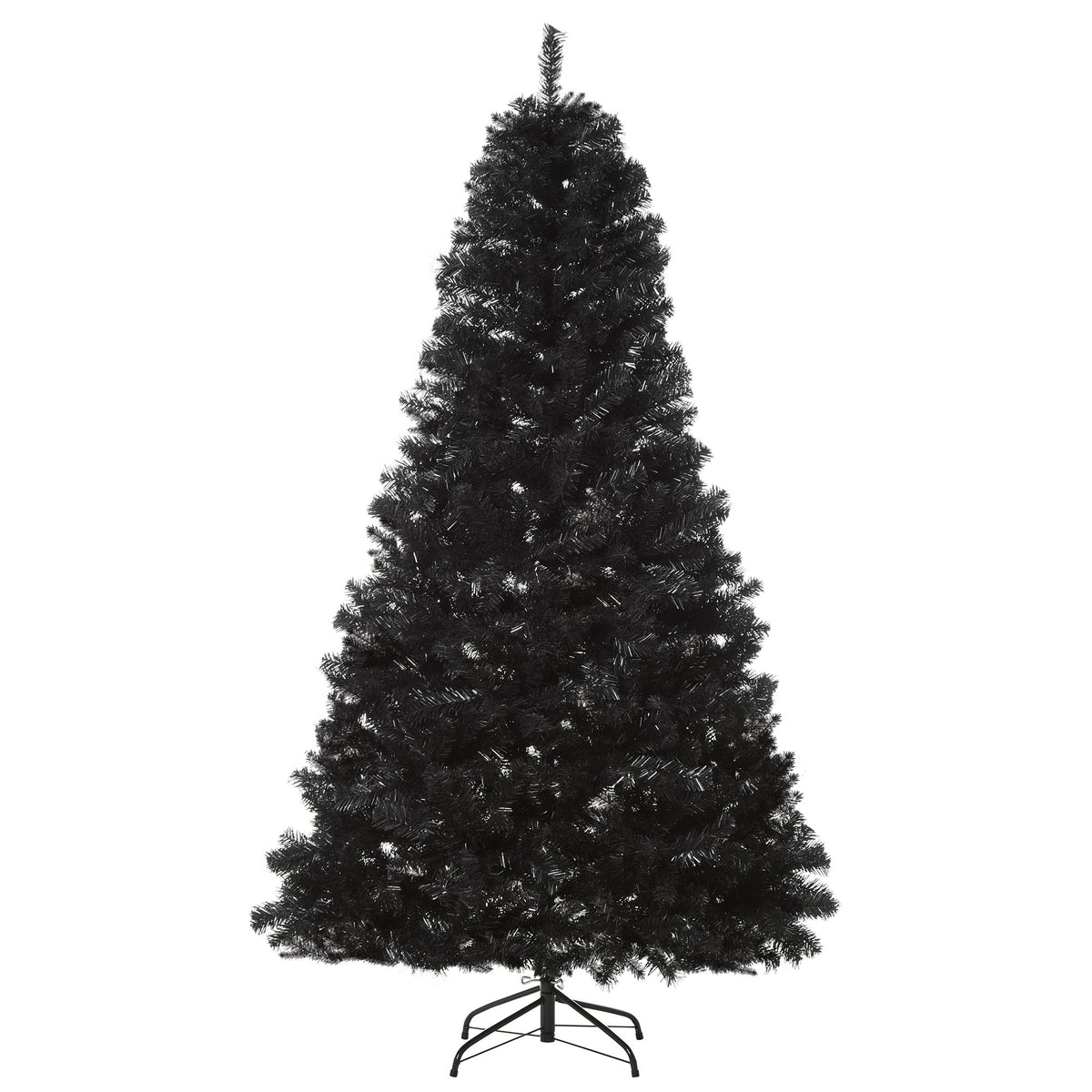 7ft Artificial Christmas Tree Holiday Home Indoor Decoration With Automatic Open, Black