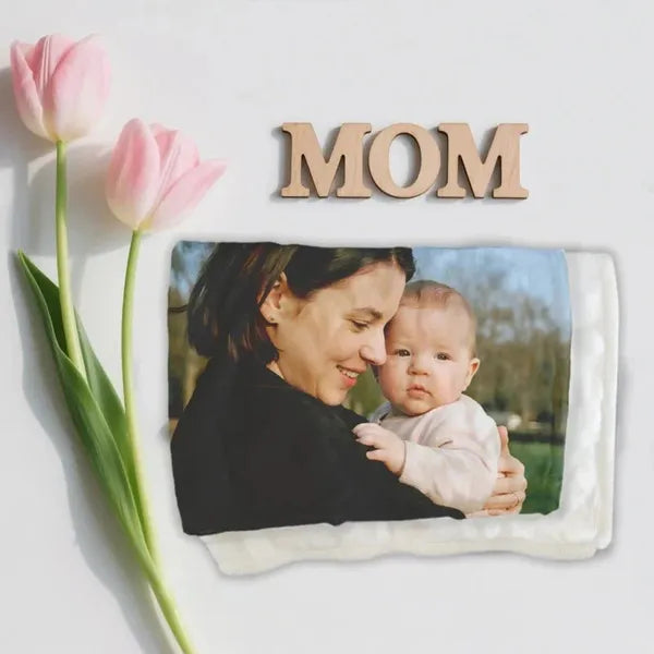 Custom Blankets Flannel With Photo Upload For Mother's Day - Must Upload The Image - view 2