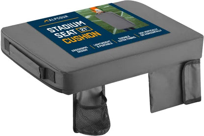 Alpcour Portable Extra Thick Stadium Seat Cushion - 21x 15 Inch Bleacher Cushion With Side Pocket