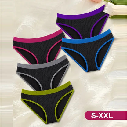 5 Colors Pack Women's Panties Bikini Sexy Underwear Nylon Seamless Knickers Women's Breathable Panties - view 2