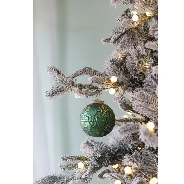 D3.9 Christmas Ball Ornaments, Glass Decorative Hanging Ball Christmas Tree Ornaments For Holiday Party Decorations - view 3