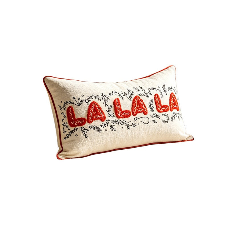 Christmas Pillow Cover, Letter-embroidered Cushion, Christmas Tree Pillow Cover - view 8