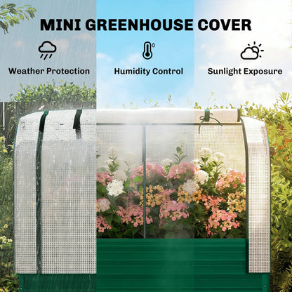 Raised Garden Bed With PE Greenhouse - view 5