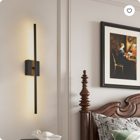 28 2-Pack Modern LED Wall Sconce, Minimalist Indoor Wall Light Fixtures, Black Matte Finish For Living Room, Bedroom - view 5