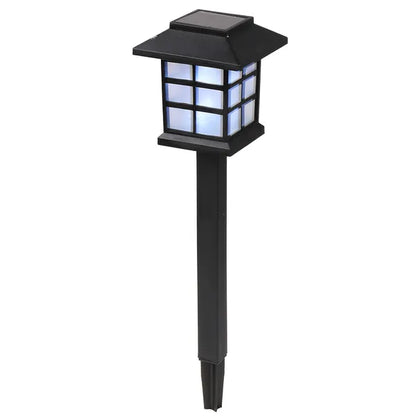 8pcs White LED Solar Lantern Torch Light Garden Landscape Lighting - view 3