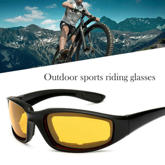 1 Pairs Motorcycle Sports Biker Riding Glasses Wind Resistant Eye Protection Sports Goggles Cycling Glasses Sunglasses