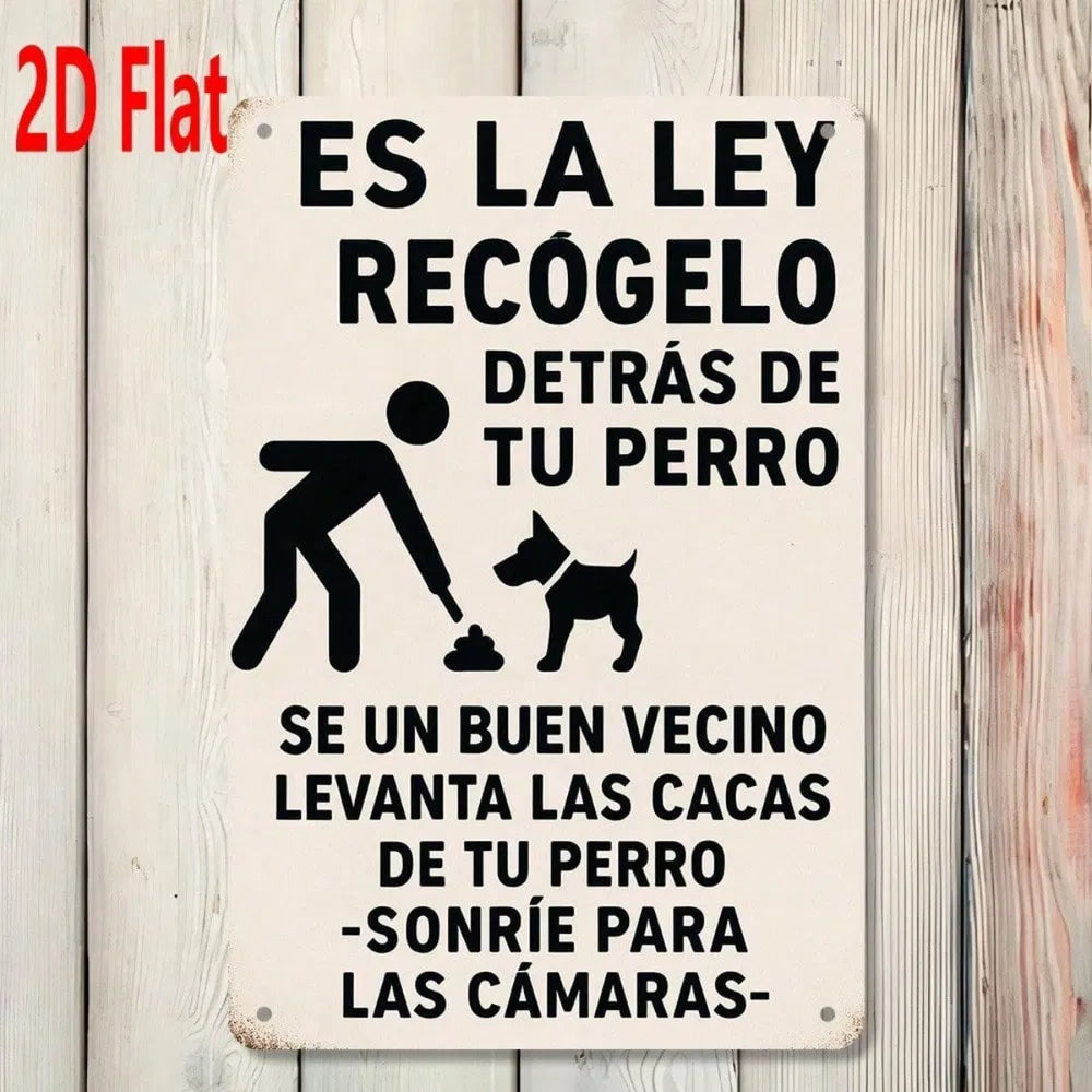 1pc Spanish Por Favor Limpie El Excremento De Perro Dog Poop Sign, Perro Dog Poop Sign - view 6