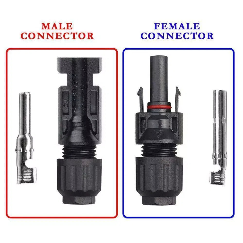 Male Female Solar Cable Connectors For DIY Solar Panel US - view 9