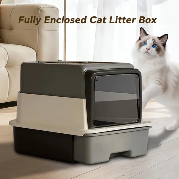 2026 Top-Rated Cat Litter Box, Pull-Out Drawer, No Scoop Needed, Fits Modern Home Decor - view 4