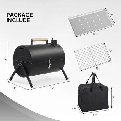 Portable Charcoal Grill Outdoor Stove, Two Side Carbon Griller For BBQ - view 7