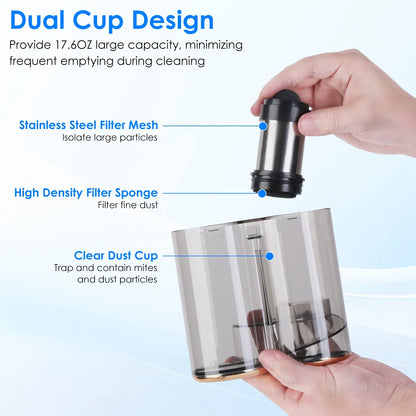 Mattress Vacuum Cleaner, Cordless 200W with 16KPA Suction, Allergen Removal - view 6