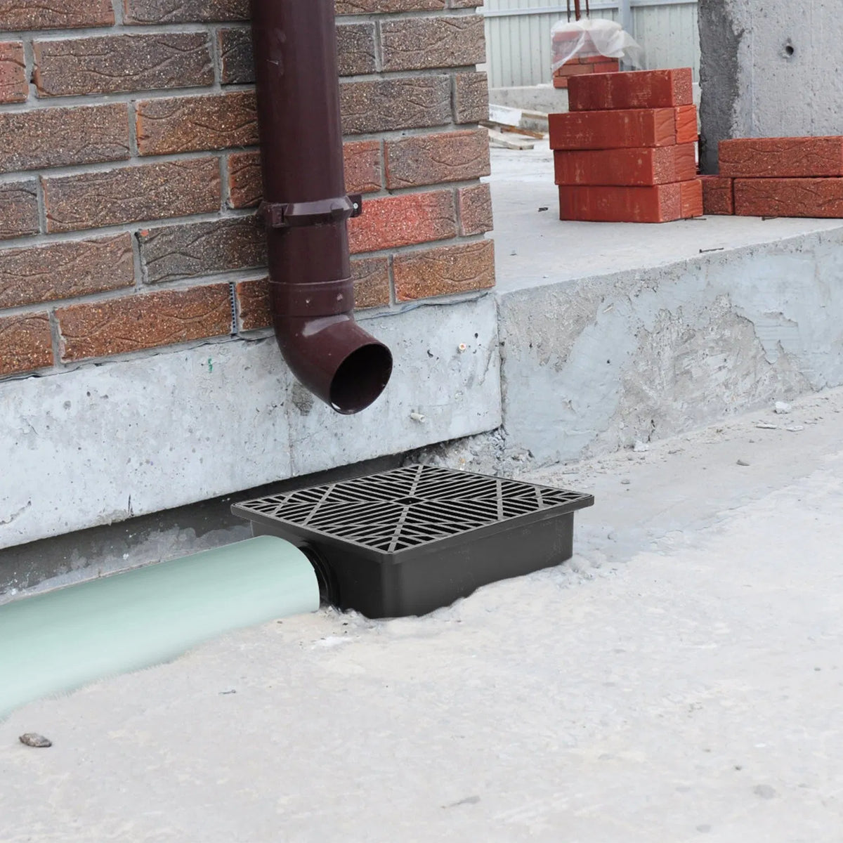2Pcs 4.9FT Flexible Extendable Hose Gutter Downspout Extension Low Profile No Deep Digging Catch Basin Downspout - view 9