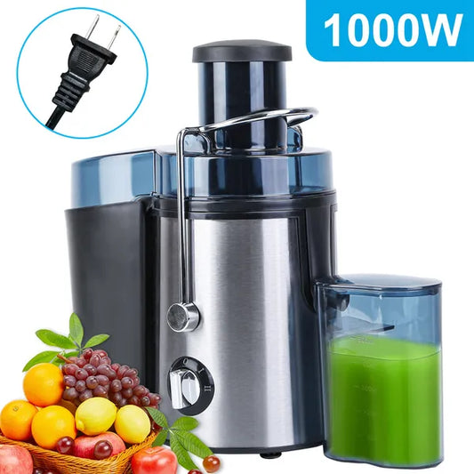 1000W Centrifugal Juicer Juice Extractor With 2 Speeds 3.6in Wide Feed Chute 17Oz Juicer Cup 54Oz Pulp Collector