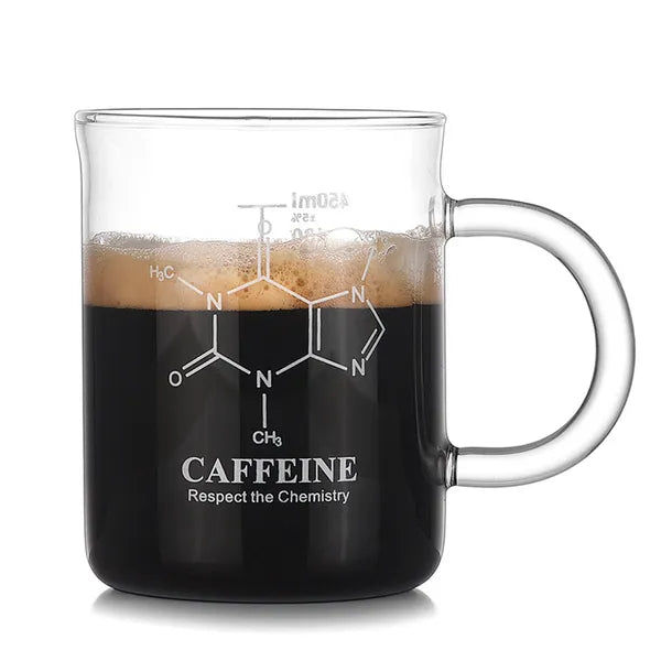 1 PCS Transparent Tape With High Borosilicate Glass Cup, Coffee Cup, Coffee Sharing Cup With Scale Identification - view 4
