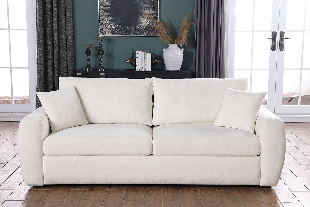 Modern Minimalist Comfortable Compressed BEIGE Sofa - view 7