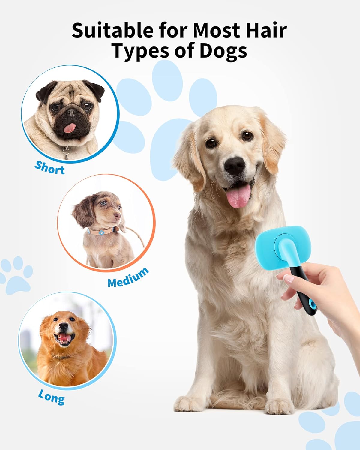 Dog Brush Cat Brush Pet Grooming Brush- Shedding Grooming Tools - view 4