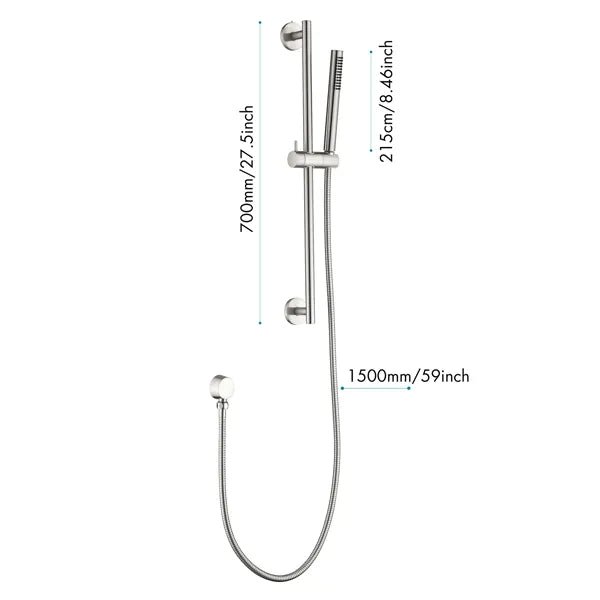 Eco-Performance Handheld Shower with 28-Inch Slide Bar and 59-Inch Hose - view 4