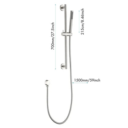 Eco-Performance Handheld Shower with 28-Inch Slide Bar and 59-Inch Hose - view 4