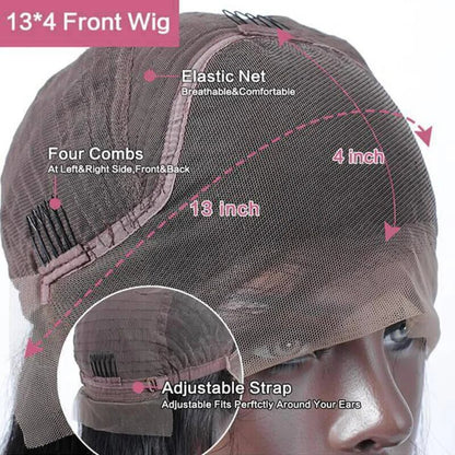 13x4 Lace Frontal Human Hair Wig P4 27 Body Wave Density - view 6