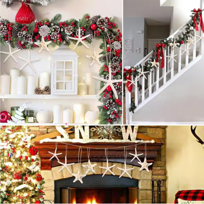 15pcs 2.3-4.3 Inch Starfish Hanging Christmas Tree Ornaments Star Fish Shells Decor For Crafts - view 5