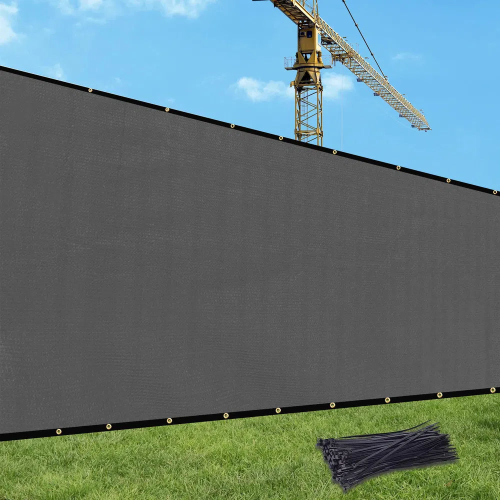 4' X50' Dark Grey HDPE Fence - view 3