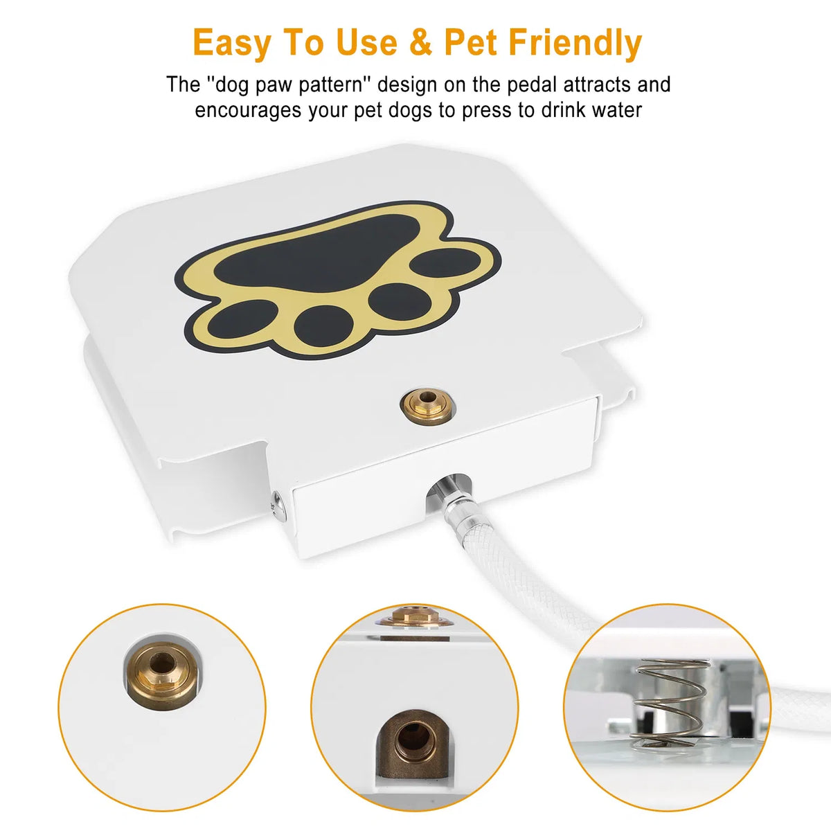 Dog Water Fountain Outdoor,No Electricity Step-On Activated Pet Sprinkler - view 10